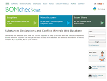 Tablet Screenshot of demo.bomcheck.net